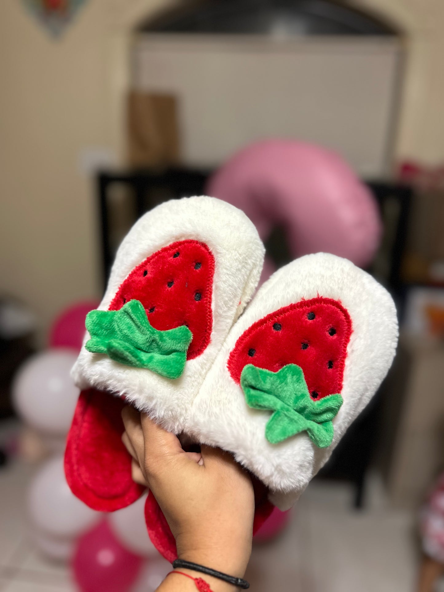 Strawberry slippers