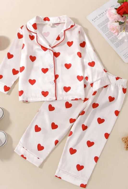 Heart shaped pijama set